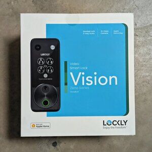 Lockly 2K Video Vision Zeno Series Deadbolt WiFi Smart Lock Home Key Fingerprint